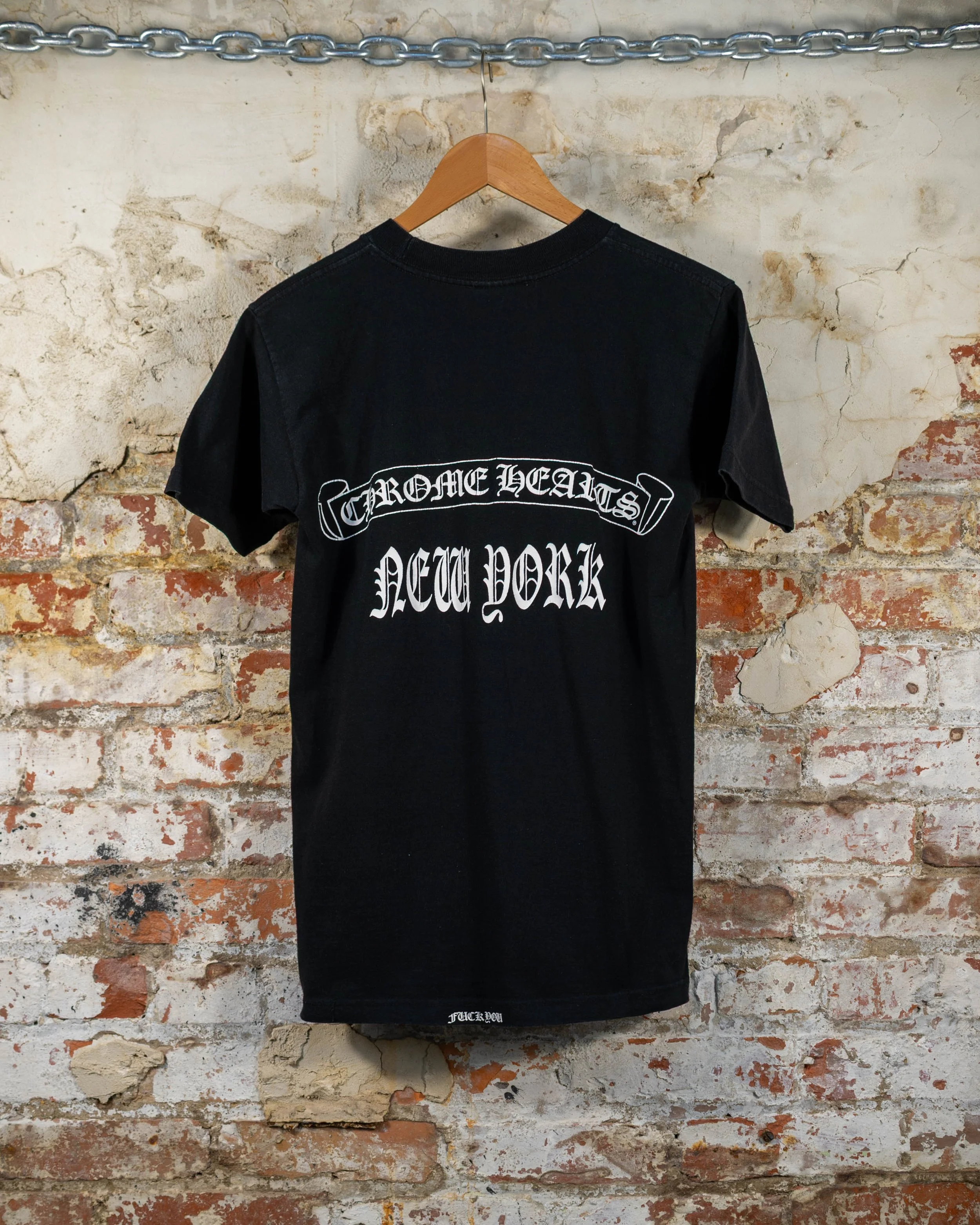 90s Chrome Hearts New York Pocket Tee Black T-Shirt — PALLBEARER